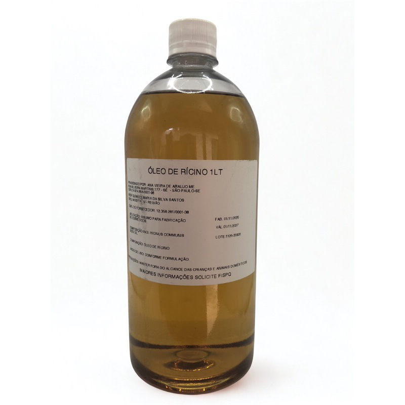 Óleo vegetal de Rícino 1 litro prensado a frio