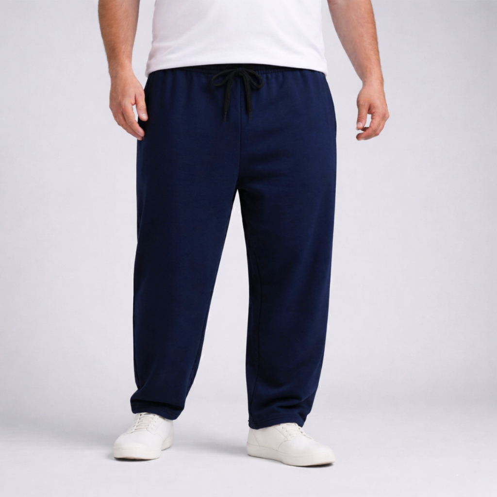 Calça Moletinho Masculina Plus Size Com Elástico