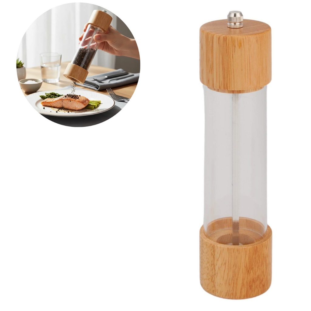 Moedor Pimenta Ou Sal Grosso Triturador Temperos Manual