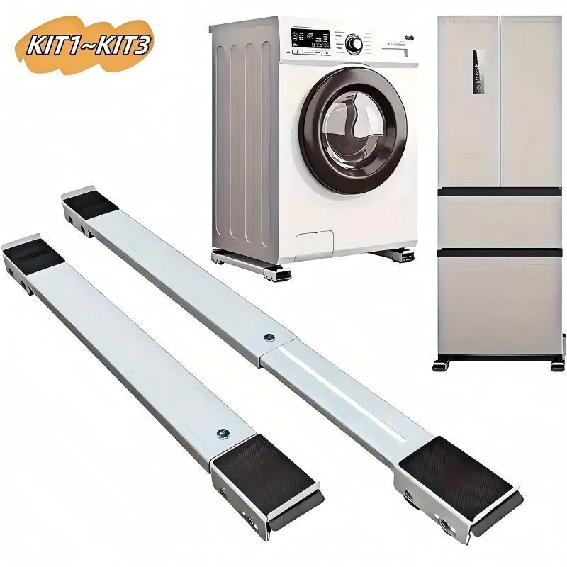 Imagem Suporte Universal de Alumínio De Base Com Rodinha Para Geladeira Fogão E Máquina De Lavar Lousa