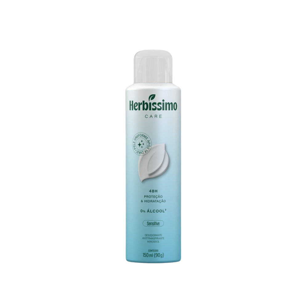 Desodorante Aerossol Antitranspirante Herbíssimo Care Sensitive 150ml