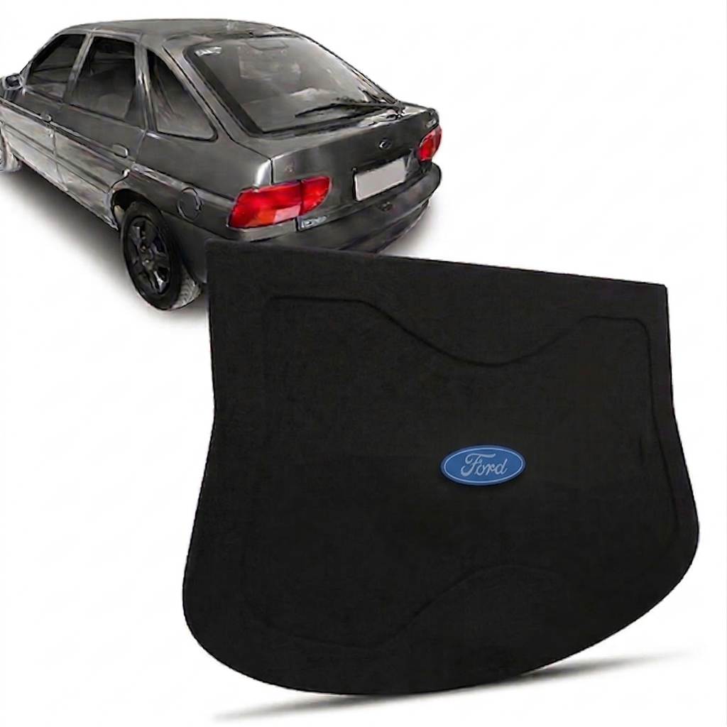 Tampão Bagagito Compatível Ford Escort G3 Zetec 1997-2002 Carpete Grafite ou Preto Furação 6x9