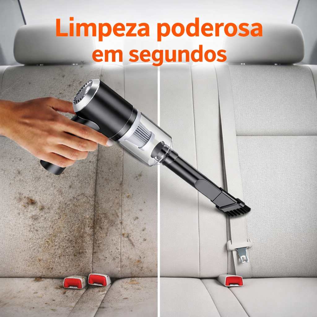 Mini Aspirador Automotivo Portátil Potente Recarregável Prem