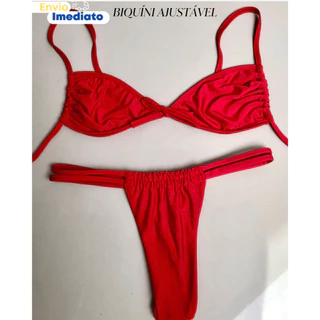 Biquíni Lacinho Ajustável com Laço Frontal Modelagem Perfeita