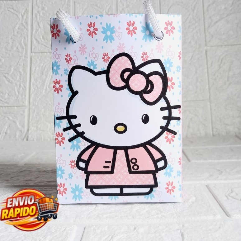 Sacolinha Hello Kitty  Personalizada| Festa Infantil|Lembrancinhas|Aniversário|mesversário|supresa