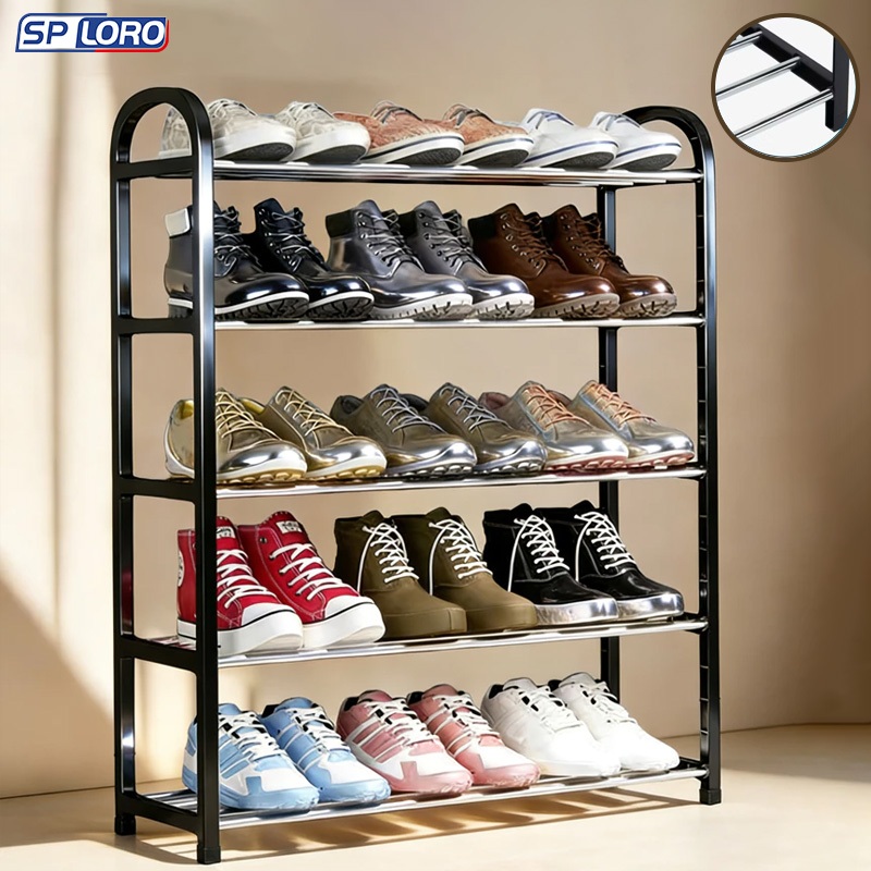 Sapateira 4/5 andares Organizador de Sapatos Tênis 8/10 Pares Desmontável