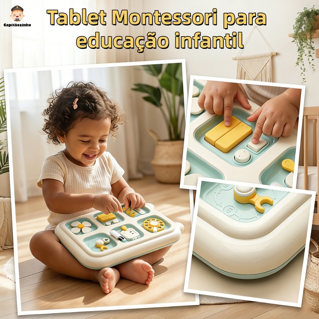 Bebê ocupado placa auxiliares de treinamento de ação fina Montessori educação precoce brinquedos educativos Montessori