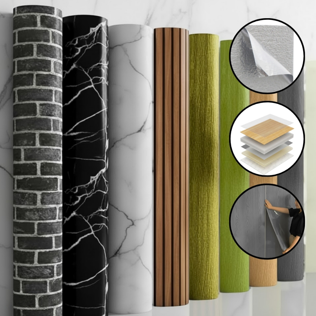 Placa Adesiva Autocolante Em PVC Decorativa Para Parede em Oferta na Shopee