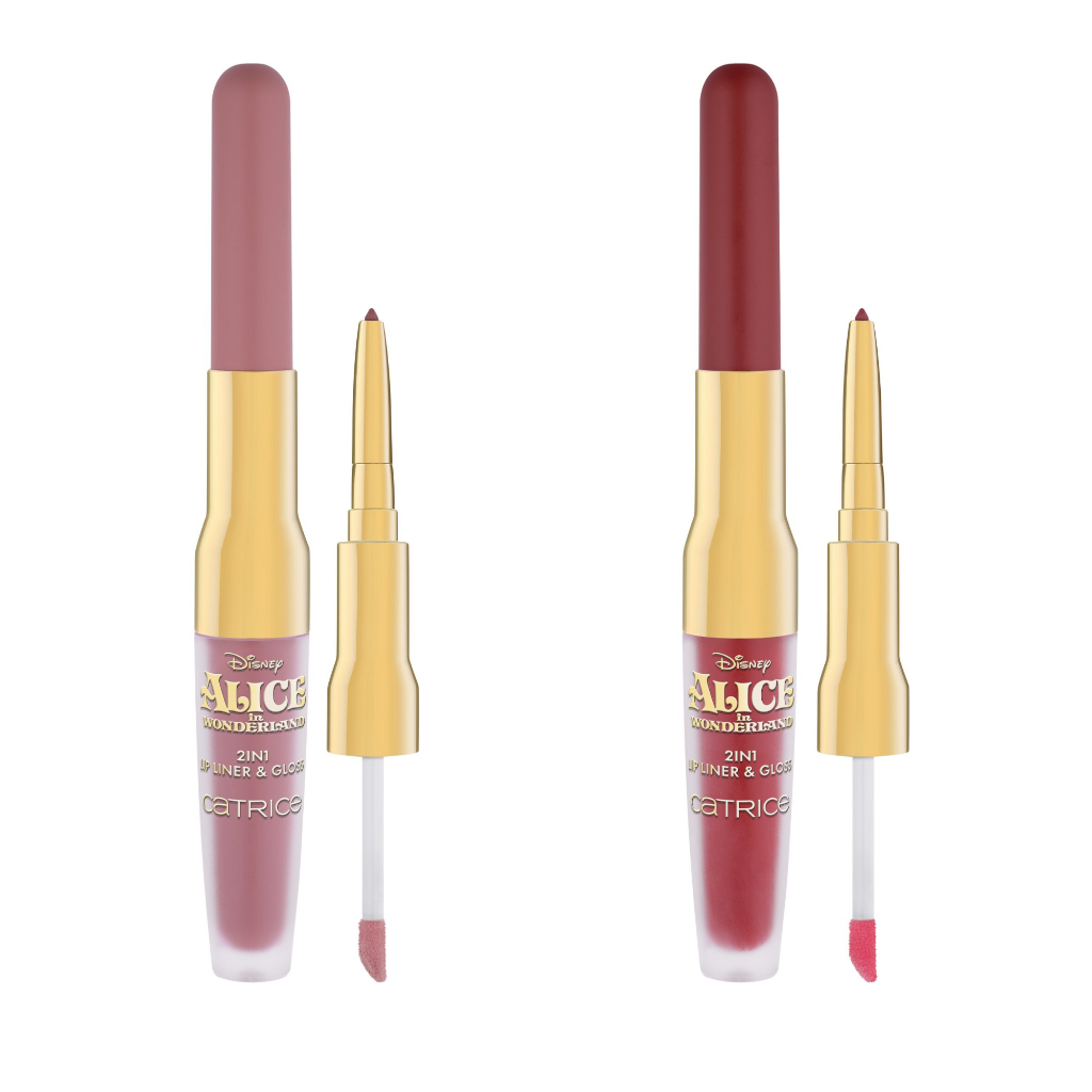Lápis labial e Gloss 2 em 1 Catrice Disney Alice no Pais das Maravilhas em Oferta na Shopee