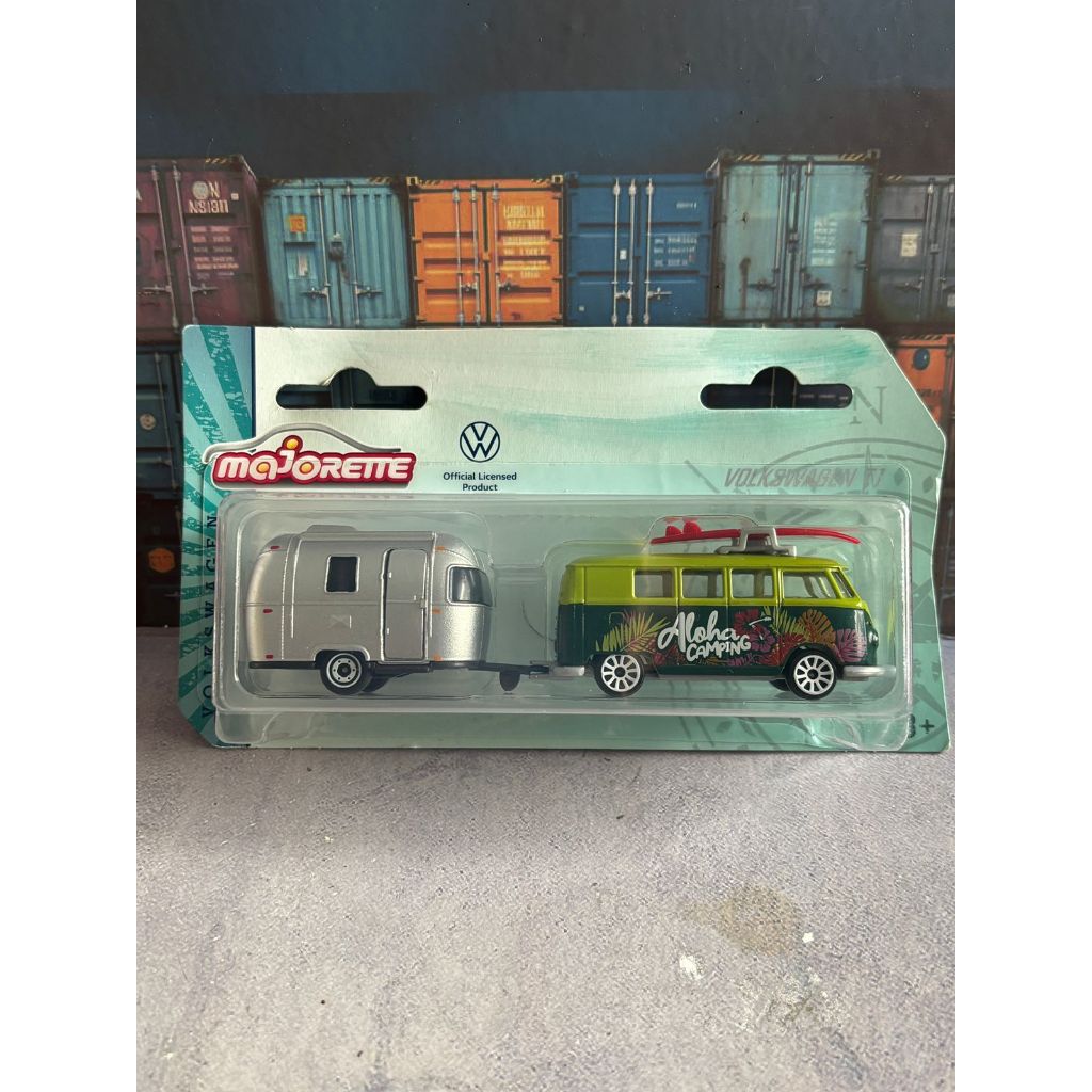 Miniatura VW Kombi Majorette T1 C/Trailer