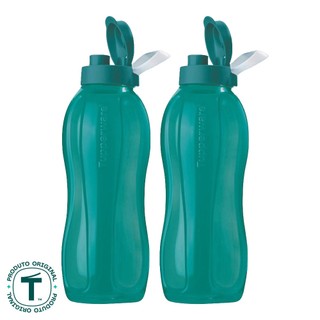 Kit com 2 Garrafas de Água Tupperware Eco Tupper Verde Água 1,5L