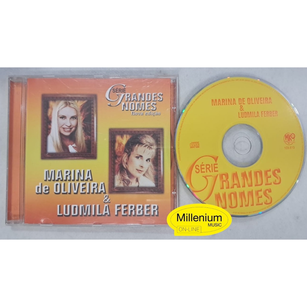 CD Marina De Oliveira & Ludmila Ferber  Grandes Nomes 2007 Original Gravadora Colecionador Ótimo Estado
