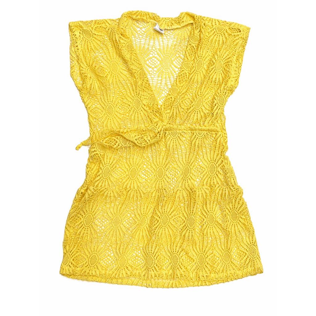 SAIDA DE PRAIA EM RENDA INFANTIL