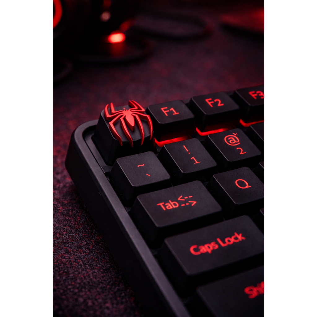 🕷️🔑 Keycap do Homem-Aranha: Personalize seu Teclado Mecânico Setup