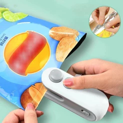 Mini Selador Portátil De Saco 2 Em 1 Magnético De Calor Recarregável
