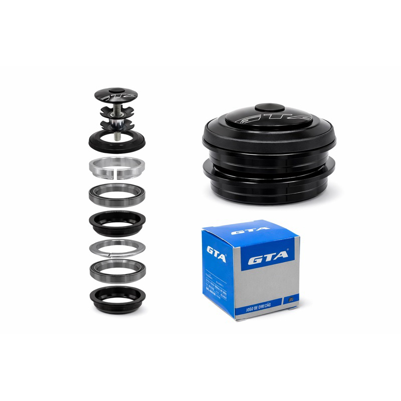 Movimento Caixa Direção Ahet Set Mega Over 44mm Rolamento Blindado Bicicleta Aro 29 26 Aluminio Bike Semi Integrado