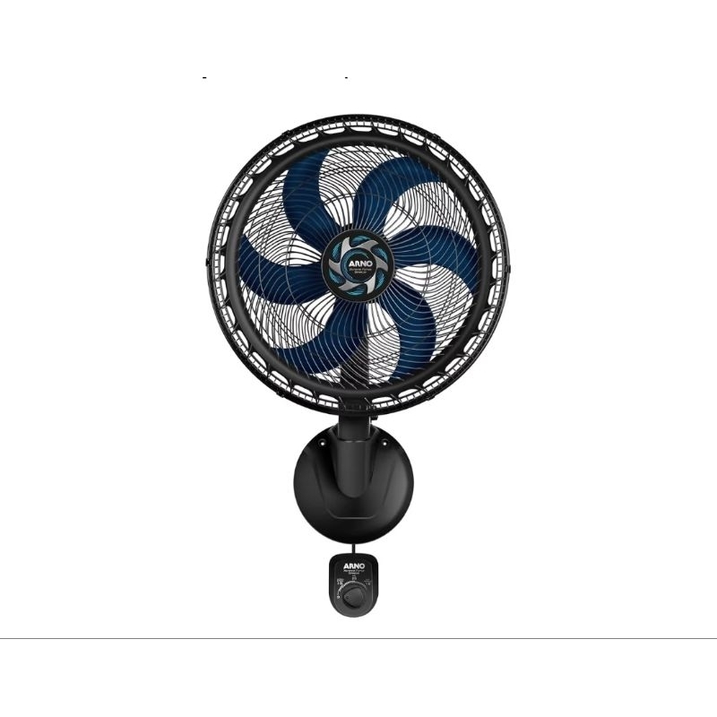 Ventilador de Parede Arno Xtreme Force Breeze 50cm VB51, 126W, 6 Pás, 3 Velocidades, Modo Sono Tranquilo, Oscilação 80%