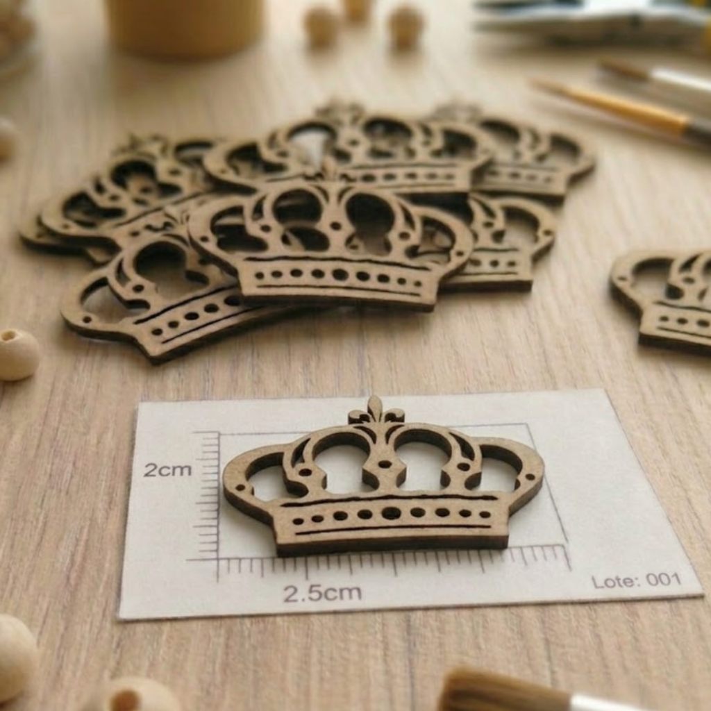 Apliques MDF 2,5cm Tema Príncipe Realeza para Festa de Aniversario Lembrancinhas Kits 20 a 50un