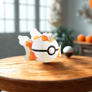 Pokebola Goldeen  ou  Seaking– Impressão 3D • Colecionável • PLA Biodegradável • Alta Qualidade - Pokemon