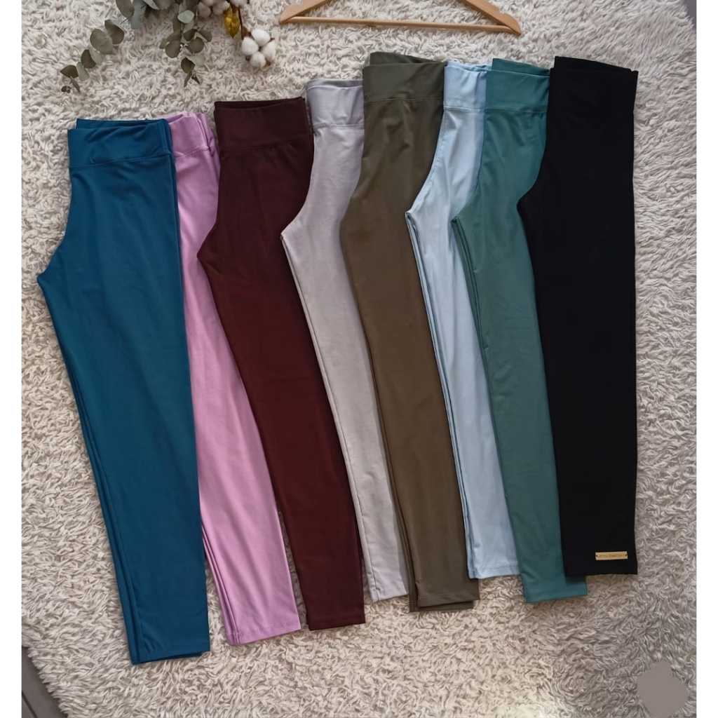 Calça Legging Fitness Cintura alta Modeladora - Conforto e Estilo Zero transparência com bolso Academia Yoga Fitness