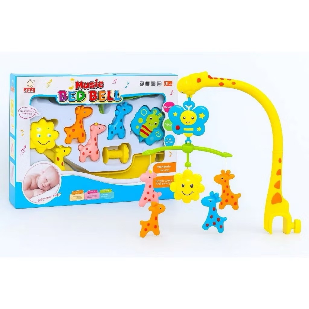 Mobile Musical para Berço – Girafa Colorida com Sons dormir bebe