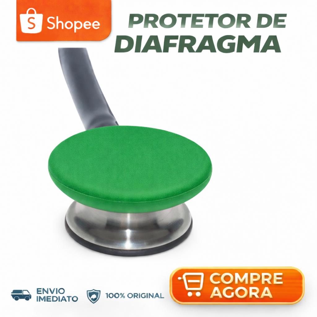 Protetor de diafragma para estetoscopio - Cor VERDE