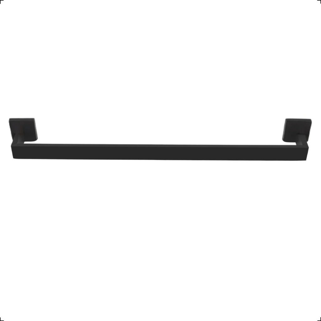 Suporte Porta Toalha Banho Lavabo Banheiro Inox 304 Preto