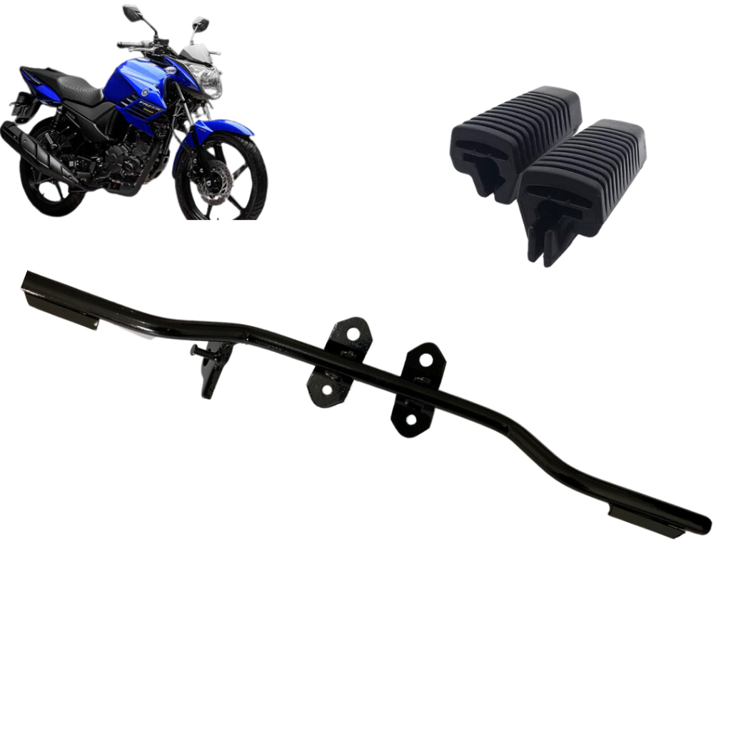 KIT ESTRIBO + BORRACHA DO ESTRIBO FACTOR 150 FAZER 150