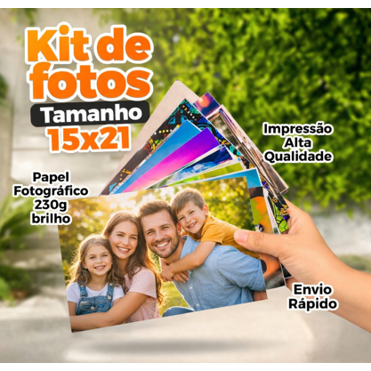 20 Fotos Tamanho A5 (15x21) quadro / presente Papel Fotográfico Premium 230g | Envio Rápido
