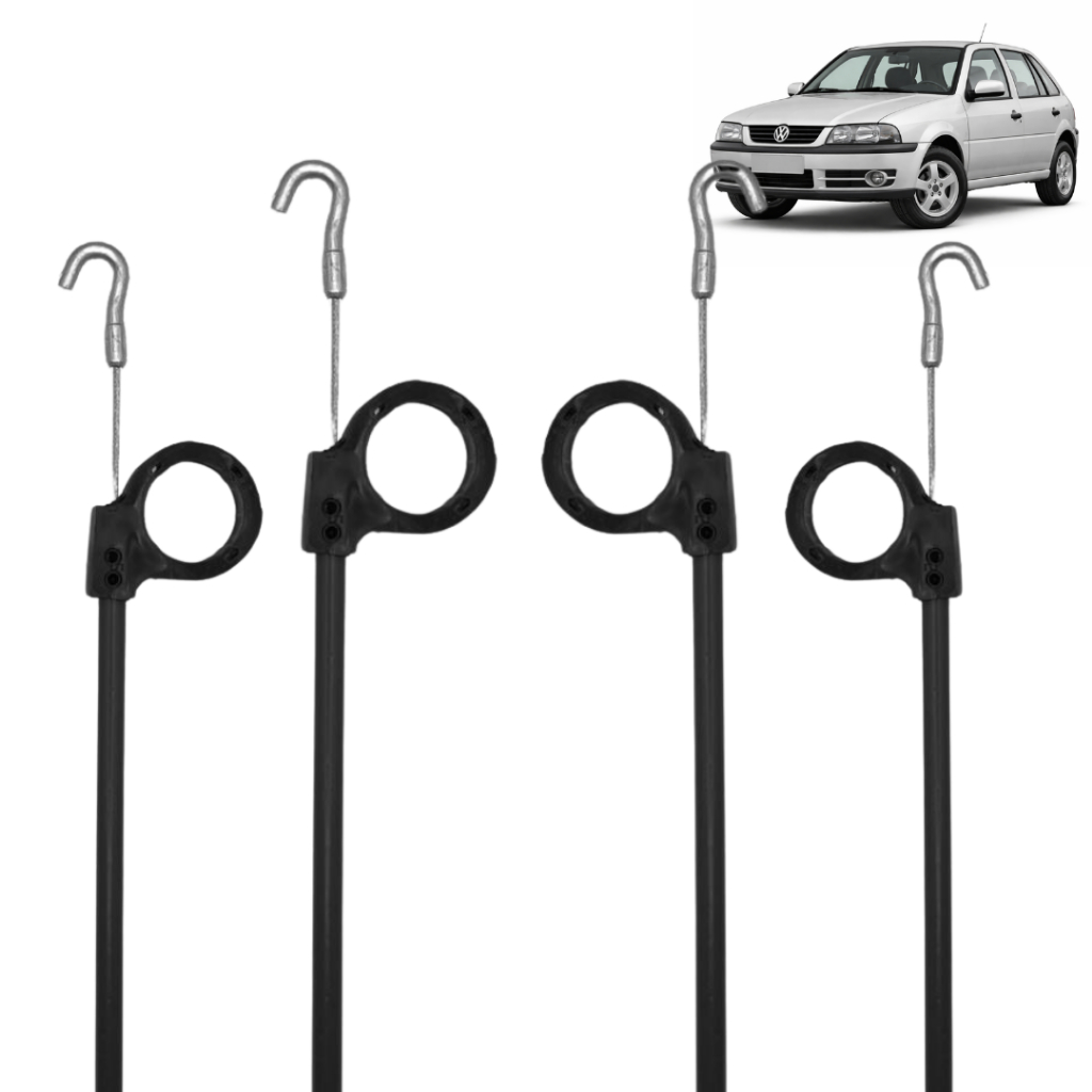 Kit 4 Cabo Abertura De Porta Gol Parati G2 G3 4P Modelo S