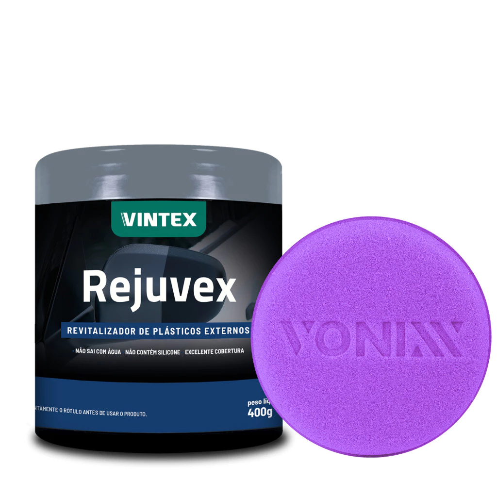 REJUVEX RENOVADOR PLASTICOS APLICADOR ZACS Kit Rejuvex Renovacao Completa com Facilidade e Precisão