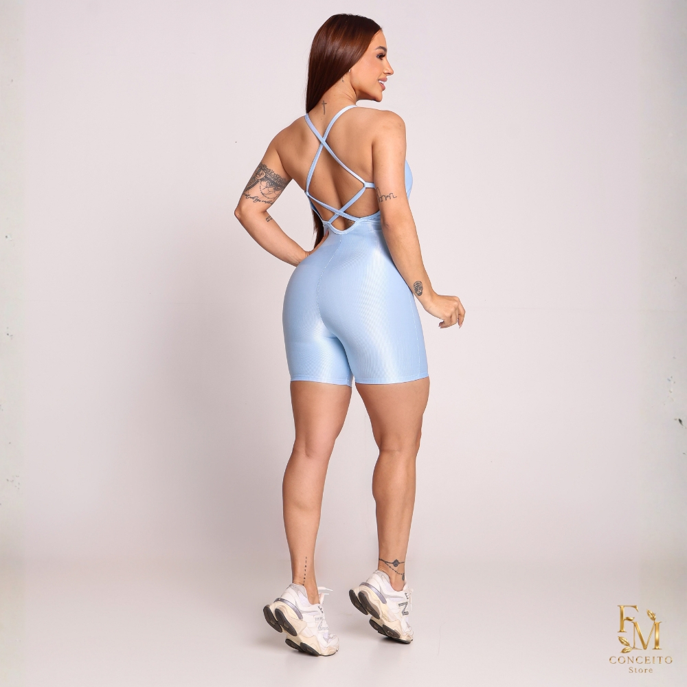 Macaquinho Fitness Feminino Academia Alta Compressão Não Marca Não Transparente