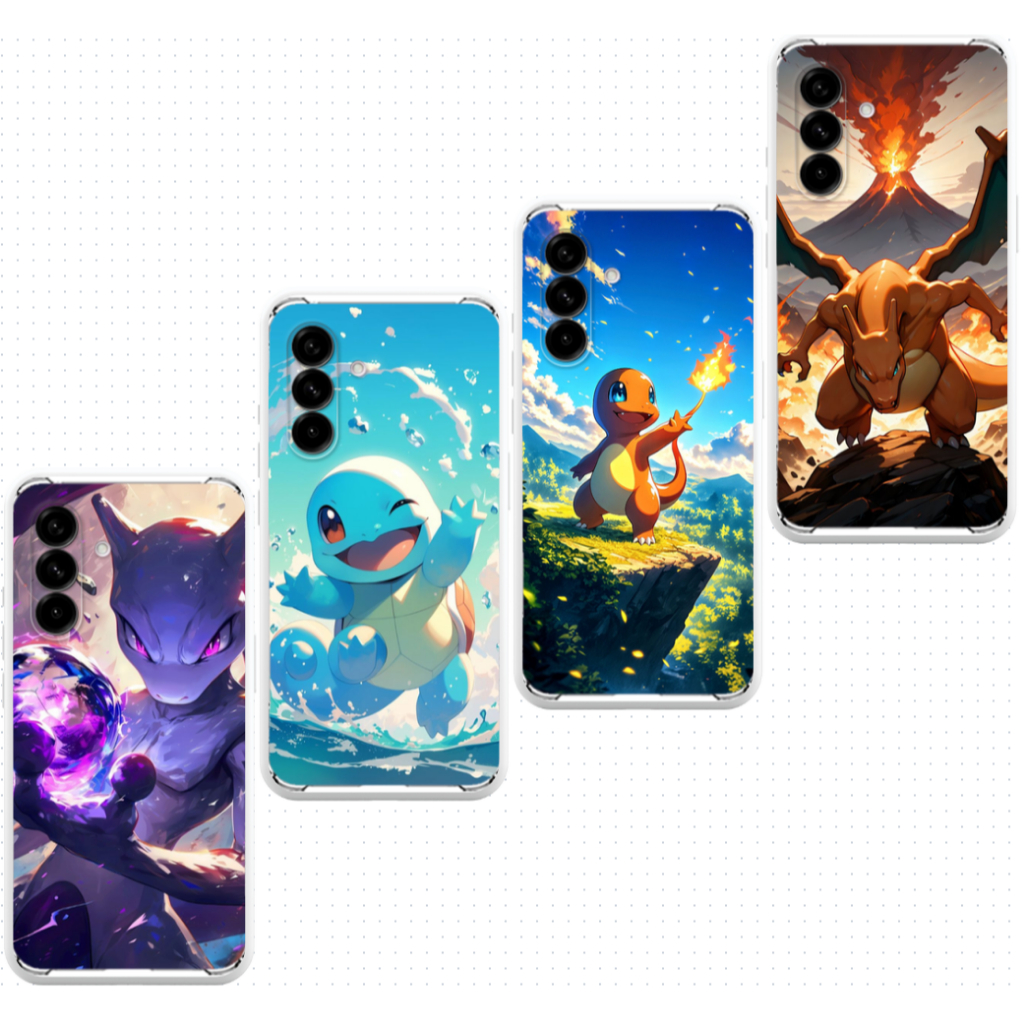 Capa Capinha Compatível com Samsung A17, A37 e A57, Case TPU, Anime Pokemon