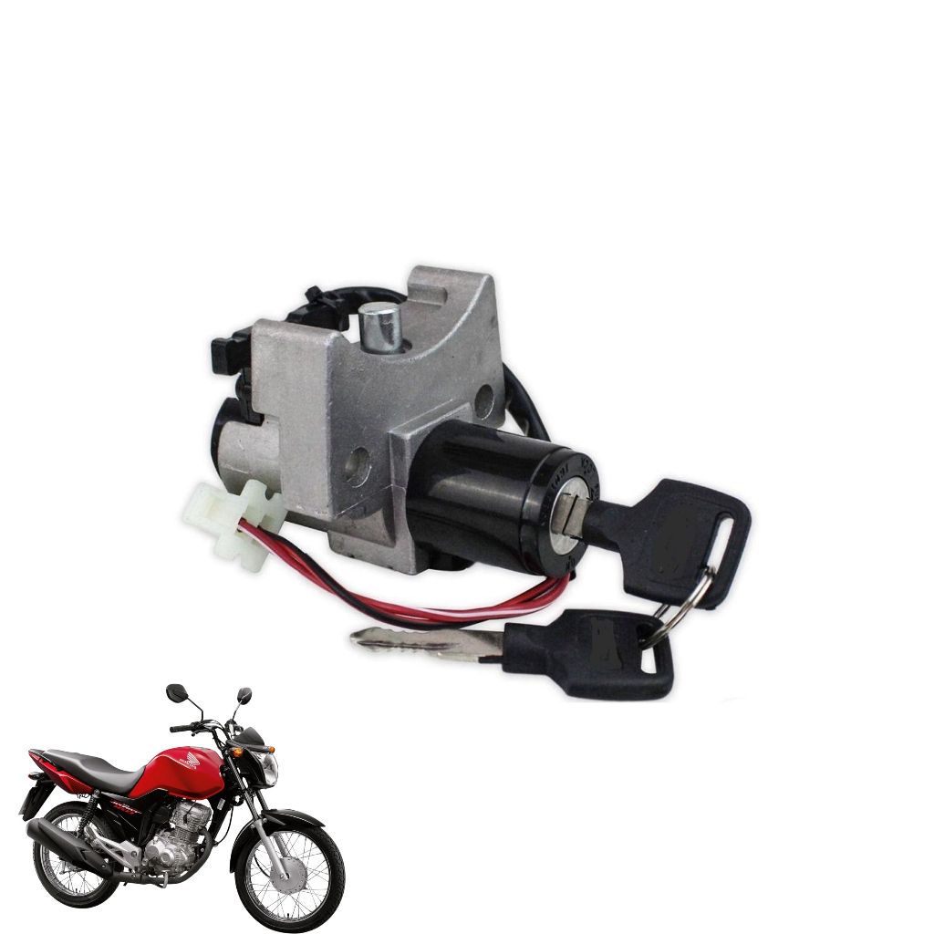 Chave de Ignição CG Titan 150 KS ES ESD Flex 2009 a 2013 Miolo Contato Moto