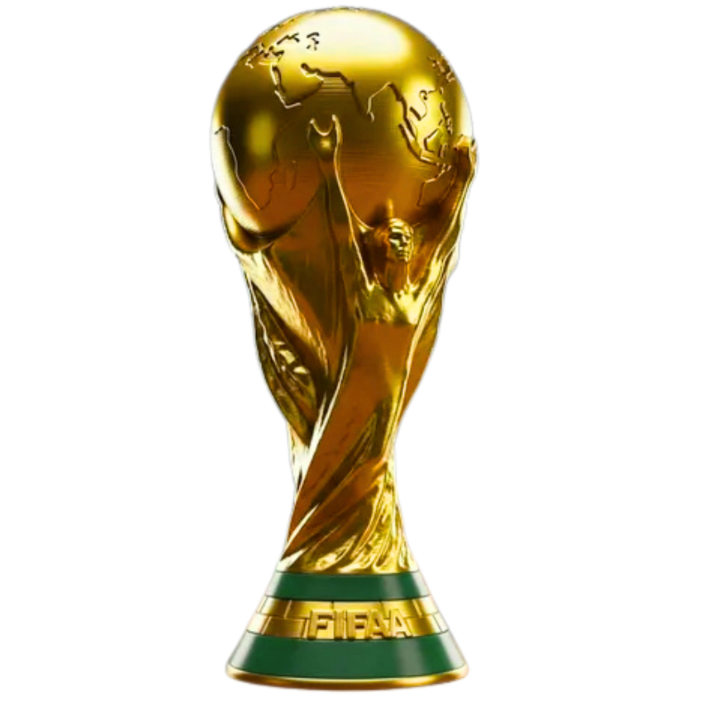 Taça Troféu da Copa do Mundo FIFA 2026 Dourada Réplica 25x10cm Troféu de Futebol Decoração