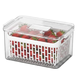 Organizador De Geladeira Com Cesto 3,2 Litros - Coza Dry Cristal