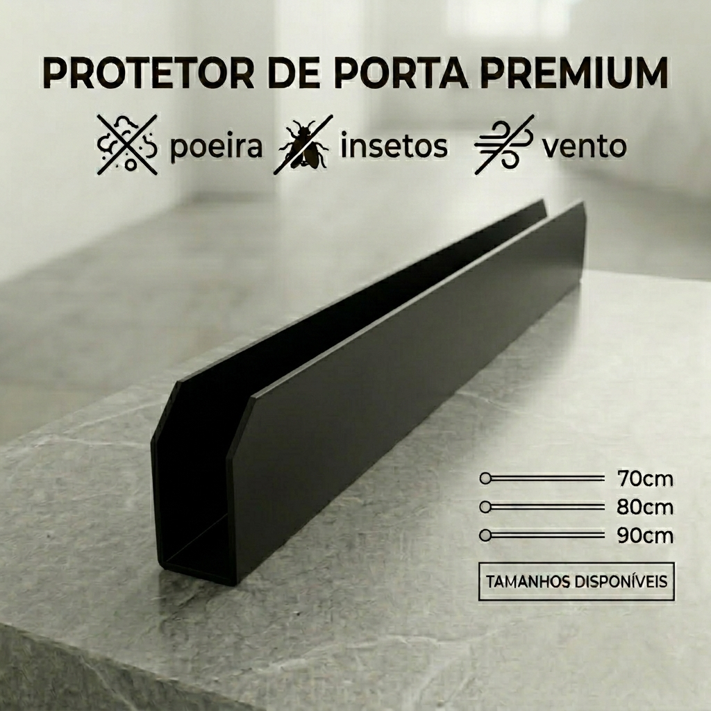 Protetor Saia De Porta facilit Anti Umidade Para Portas de Madeira
