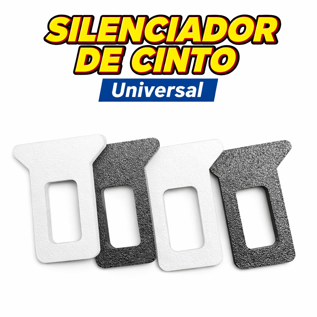 KIT SILENCIADOR DE CINTO UNIVERSAL ANTI ALARME – ACABA COM AVISO SONORO, TRAVA CINTO CARRO, ACESSÓRIO AUTOMOTIVO RESISTE