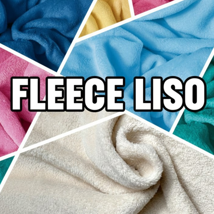 TECIDO FLEECE LISO, MANTA FLEECE BRANCO E VARIAS CORES (1m X 1,60m)