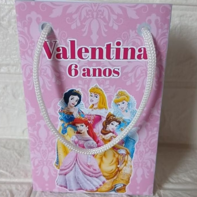 Sacolinhas Personalizadas Princesas |Lembrancinhas Surpresa |Festa Infantil