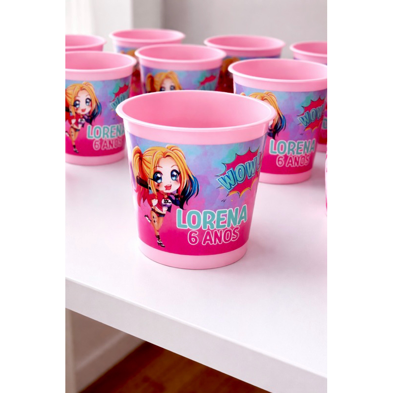 kit Rótulo para balde de pipoca/Arlequina/etiquetas/ lembrancinhas/Personalizados/Festa/Cinema.