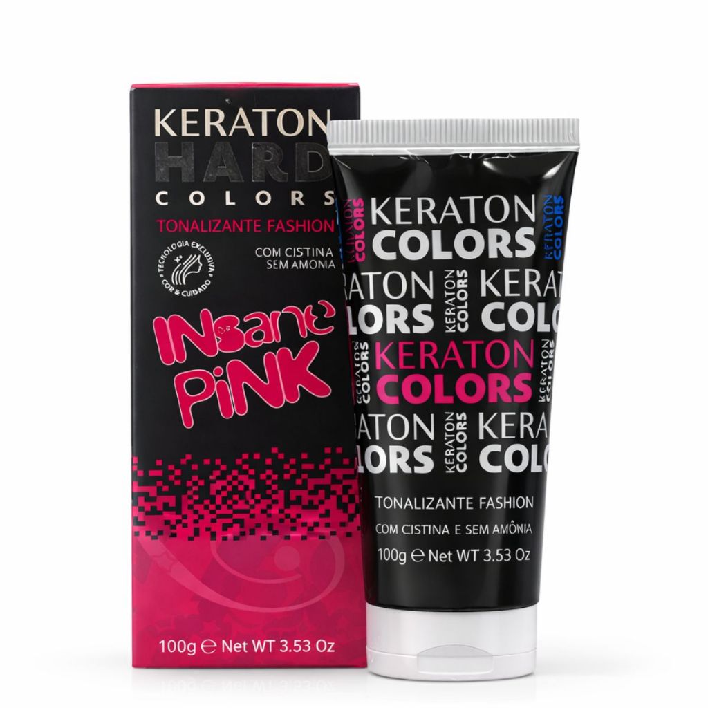 KERT KERATON HARD COLORS TONALIZANTE INSANE PINK 100G