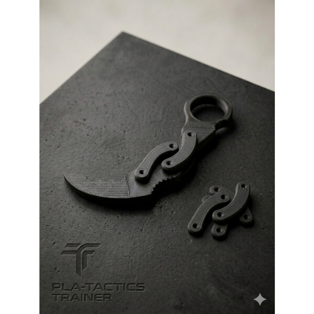 Faca Karambit Anti-Stress Impressa em 3D da Printerverse – Brinquedo para Aliviar o Estresse com Design Realista