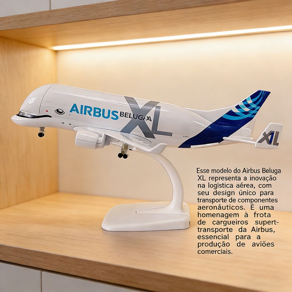 Modelo Airbus A300-600ST Beluga 20cm, Liga Metálica, Modelo de Aeronave para Colecionadores