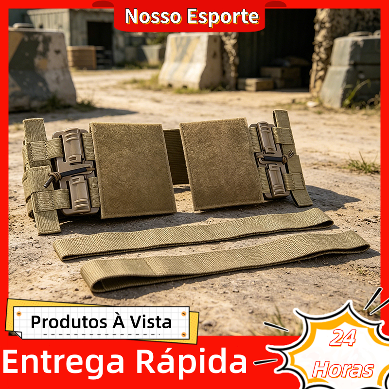 Conjunto De Fivela De Colete De Liberação Rápida Regata De Expansão Leve De Nylon , Molle De Remoção