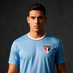Camisa São Paulo Dry Uruguai Azul Celeste Masculina