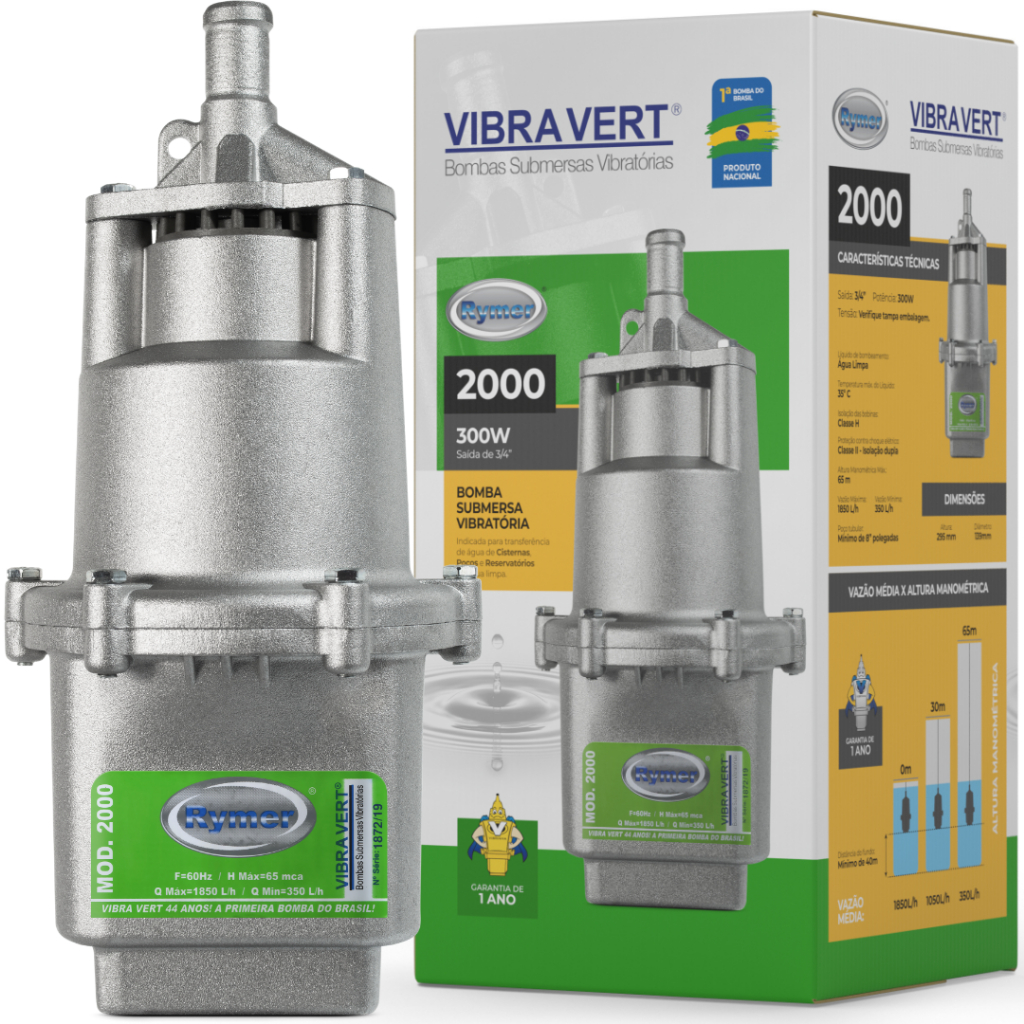 Bomba Submersa P/poço Sapo Rymer 2000 110v