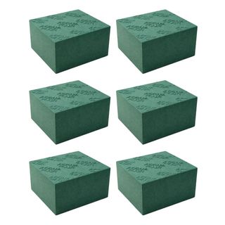 Kit 6 Espuma Floral Esponja Arranjo Flores Fenólica Tijolo Bloco Grande 15x15x9cm Espuma Baby Florais Decoração Florista