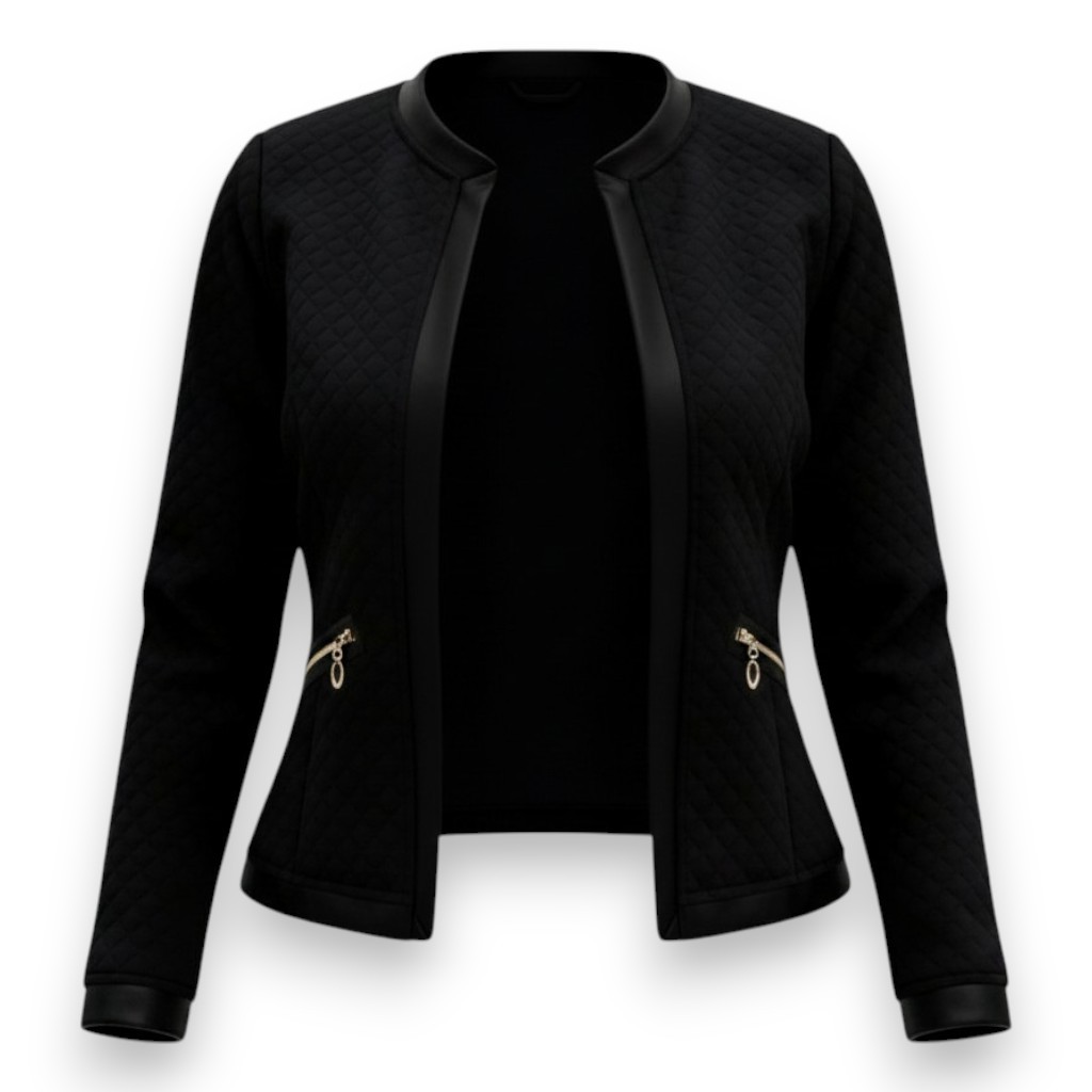 Jaqueta Jacquard Casaco Feminino Matelassê Jaquetinha Plusize Blazer de Frio Moda Inverno