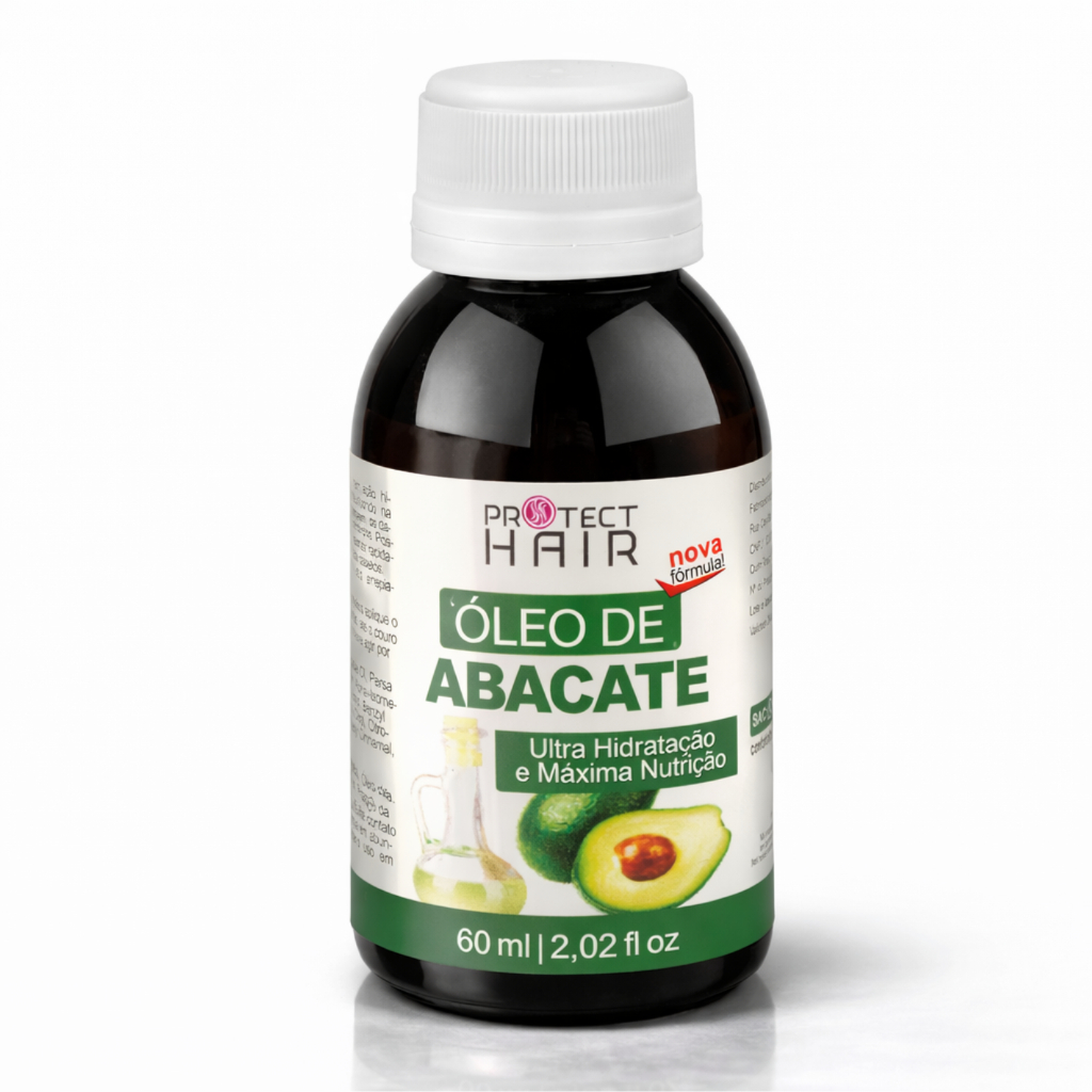 Óleo Vegetal de Abacate 60ml para umectação capilar Protect Hair